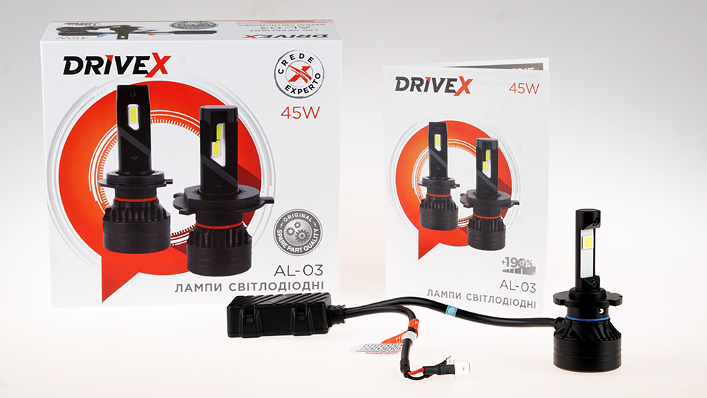 AL-03 D2 45W 9-32V 5000K LED к-т.